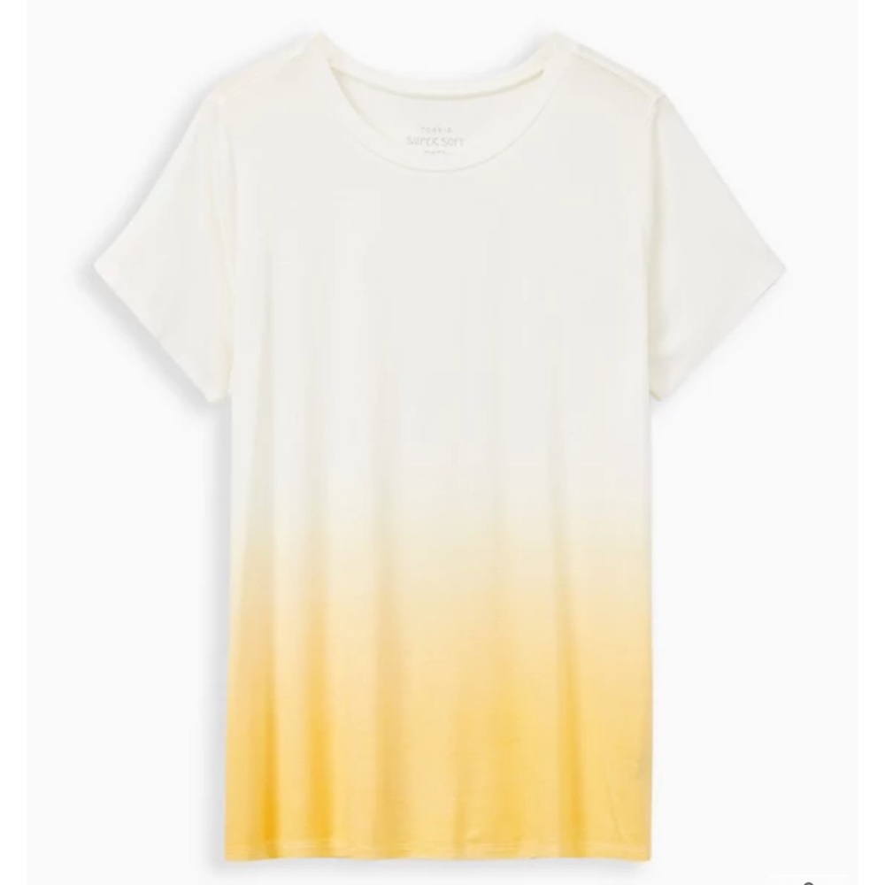 Torrid yellow ombré tee